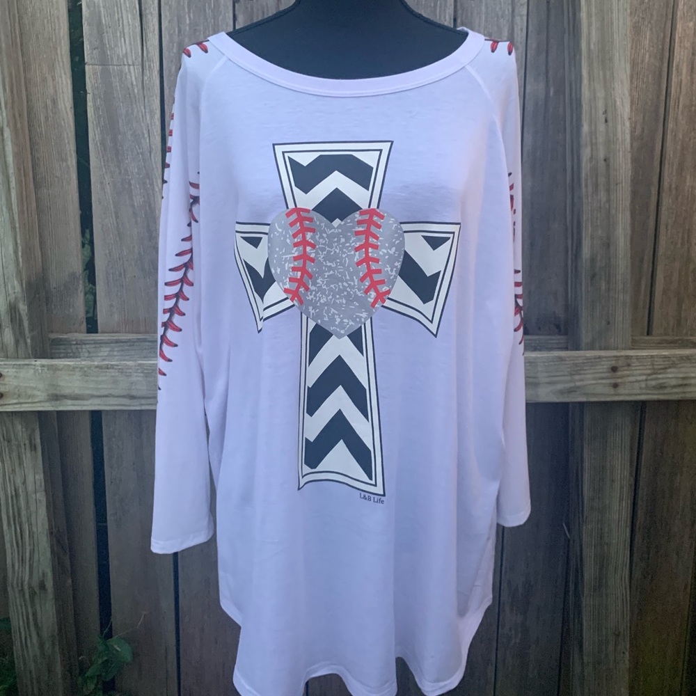 Baseball style 3/4 sleeve length Baseball shirt